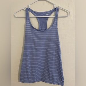 Gap Fit Breathe Purple Stripe Tank Top Size Small